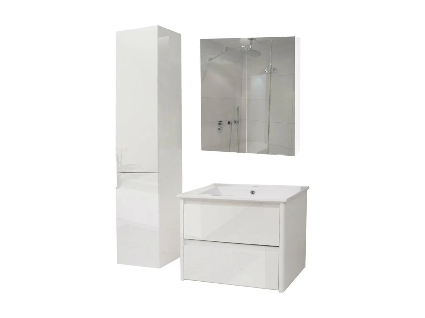 Badezimmerset MCW-B19b, Weiß