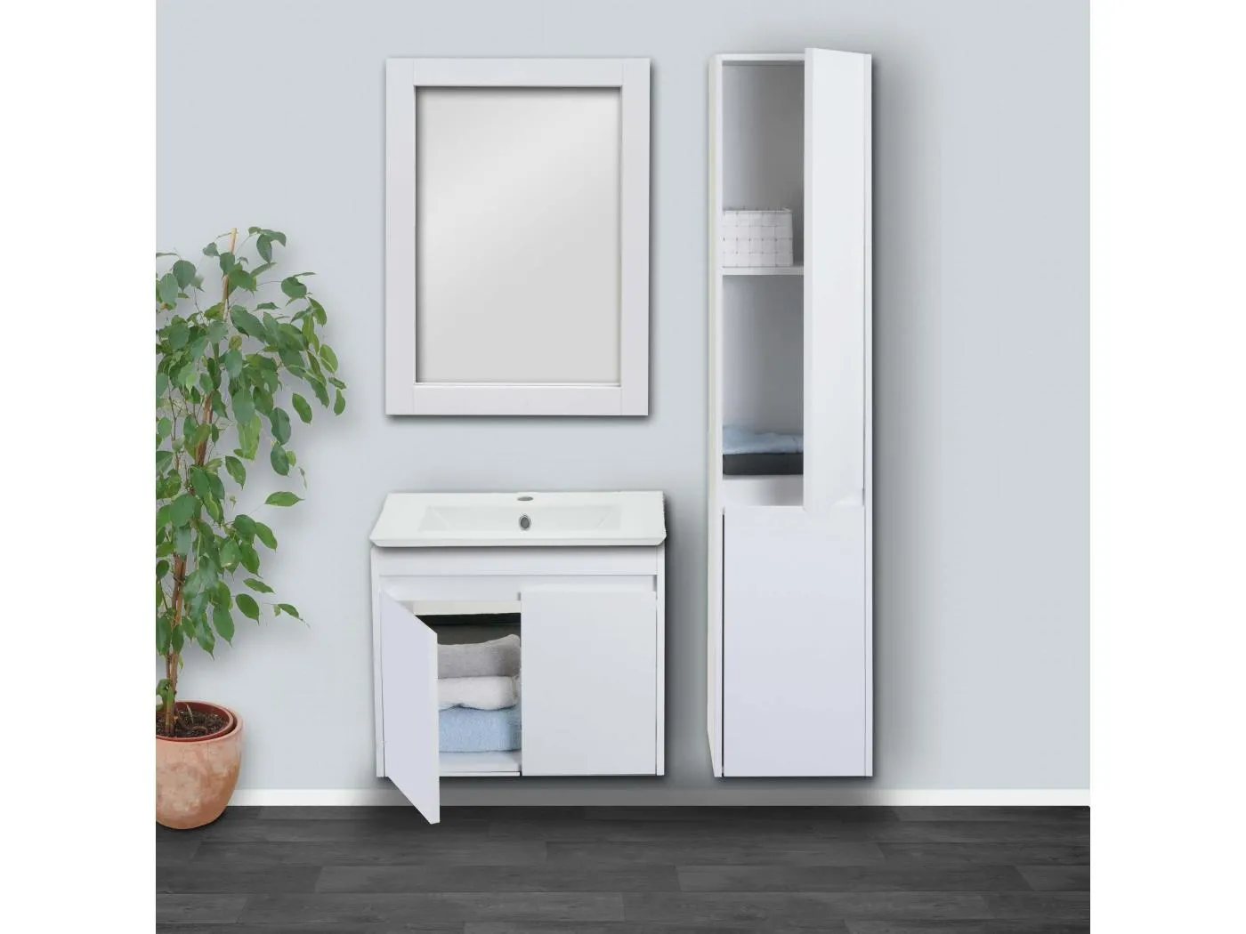 Badezimmerset MCW-L86, Weiß