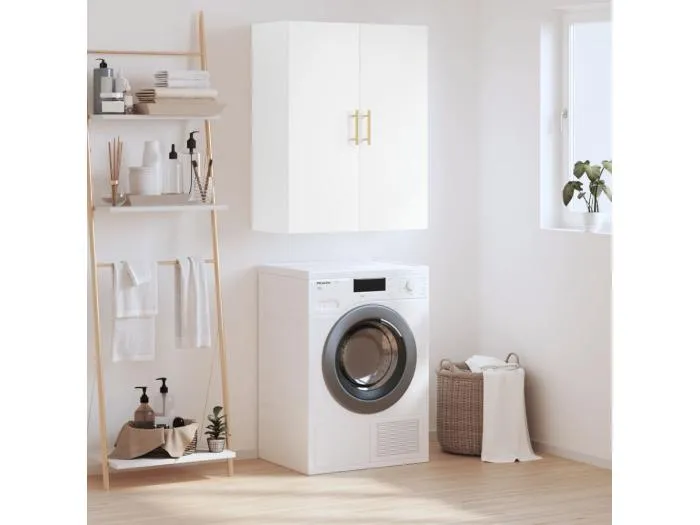 Wandschrank,Wandhängeschrank Weiß 69,5x34x90 cm -gkd600151