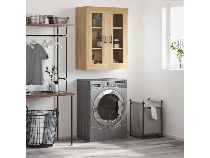 Wandschrank,Wandhängeschrank Sonoma-Eiche 69,5x34x90 cm -gkd121850