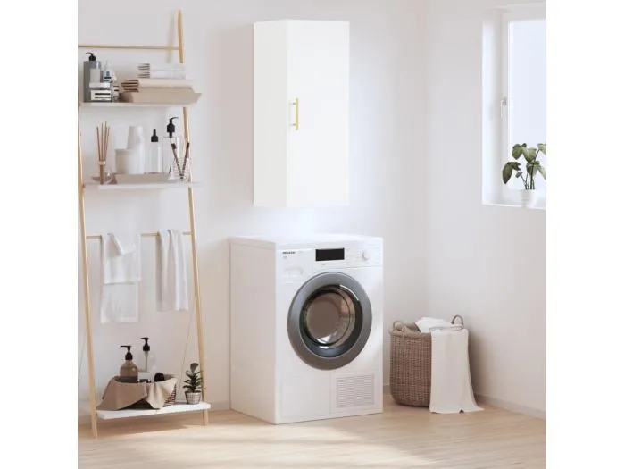 Wandschrank,Wandhängeschrank Weiß 34,5x34x90 cm -gkd499639