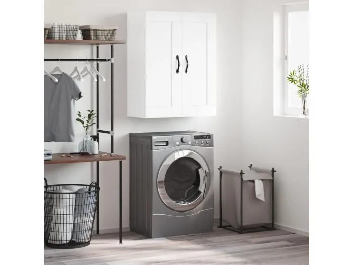 Wandschrank,Wandhängeschrank Weiß 69,5x34x90 cm Holzwerkstoff -gkd757984