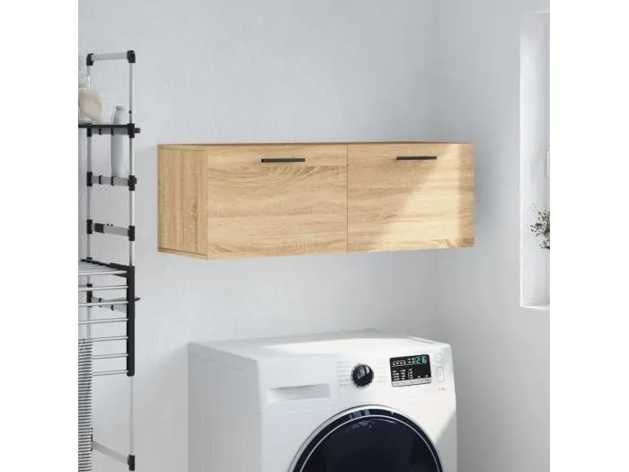 Wandschrank,Wandhängeschrank Sonoma-Eiche 100x36,5x35 cm Holzwerkstoff -gkd557531