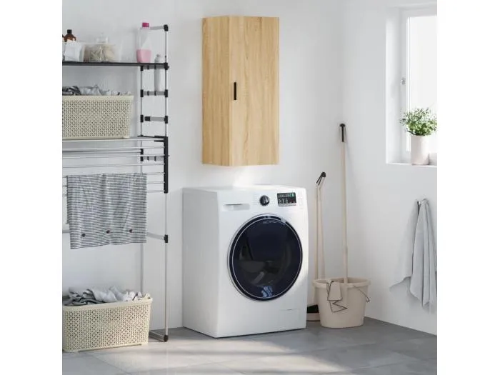 Wandschrank,Wandhängeschrank Sonoma-Eiche 34,5x34x90 cm -gkd673245