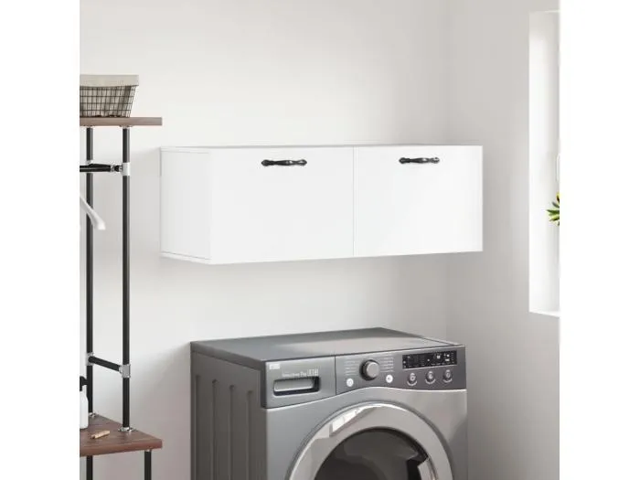 Wandschrank,Wandhängeschrank Weiß 100x36,5x35 cm Holzwerkstoff -gkd343118