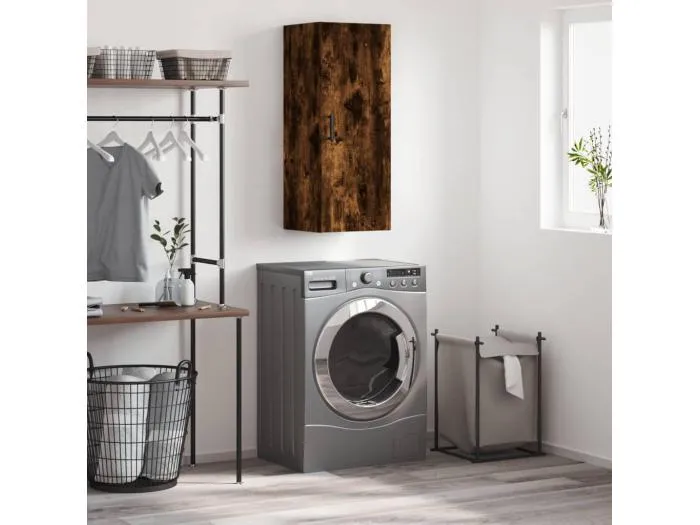 Wandschrank,Wandhängeschrank Räuchereiche 34,5x34x90 cm -gkd776762