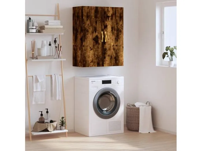 Wandschrank,Wandhängeschrank Räuchereiche 69,5x34x90 cm -gkd836255