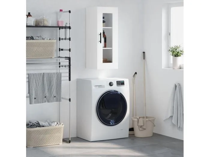 Wandschrank,Wandhängeschrank Weiß 34,5x34x90 cm -gkd440583