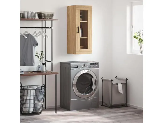 Wandschrank,Wandhängeschrank Sonoma-Eiche 34,5x34x90 cm -gkd908548