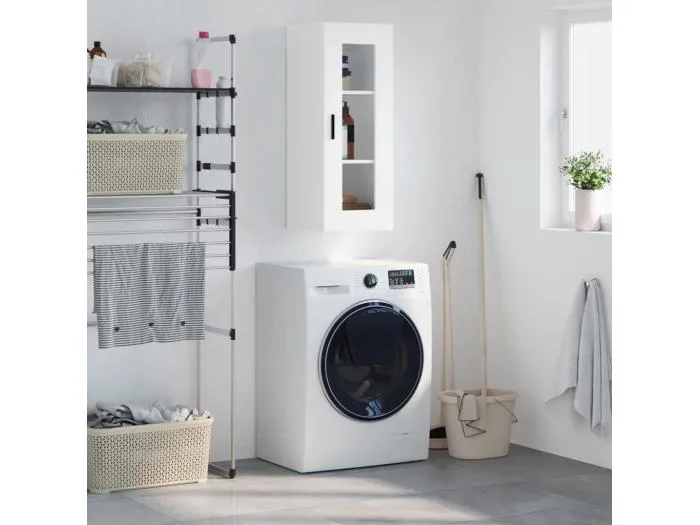 Wandschrank,Wandhängeschrank Weiß 34,5x34x90 cm -gkd404808