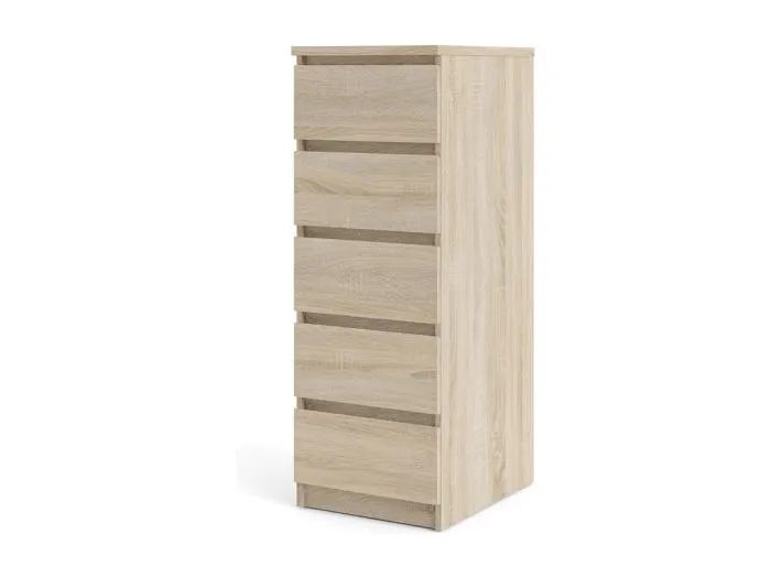Noulan Kommode 5 Schubladen, Eichen Dekor.