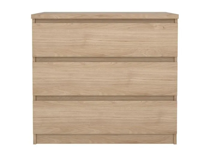 Naia Kommode 3 Schubladen Eichen-Dekor.