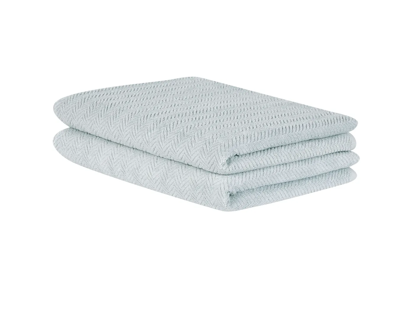 Handtücher 2er Set MITIARO Baumwollfrottee Mintgrün