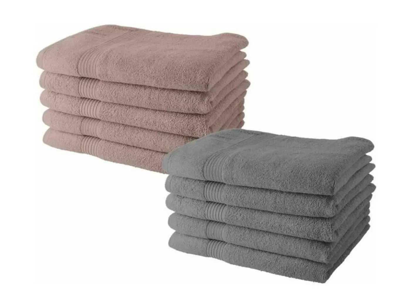 10 Handtücher 50 x 90 cm5 Sandrosen + 5 Stahl