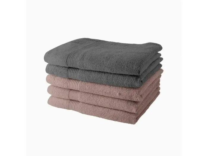 5 Badetücher 70 x 130 cm3 Sandrosen + 2 Stahl