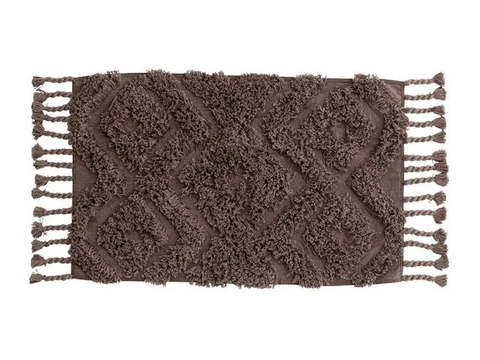 Hilma Badematte 80x50cm Braun.