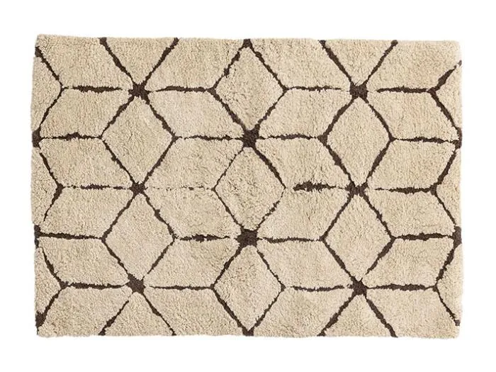 Petrus Badematte 90x60cm Braun.