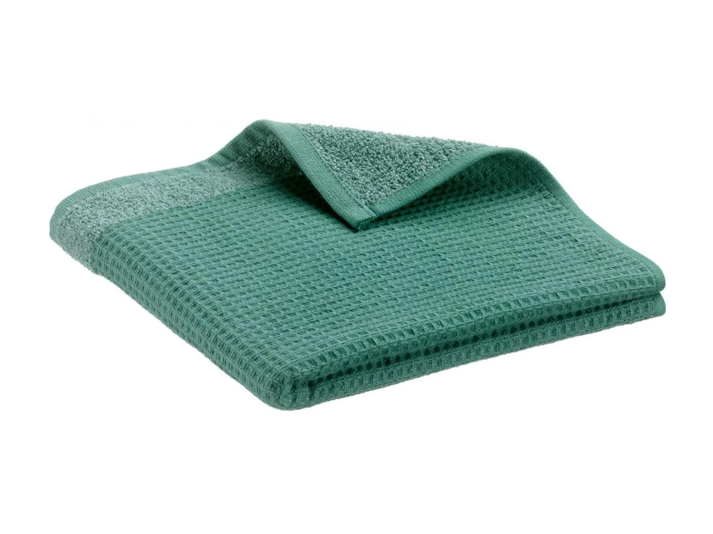 Recyceltes Badetuch Abby Smaragdrün 90 x 150 cm