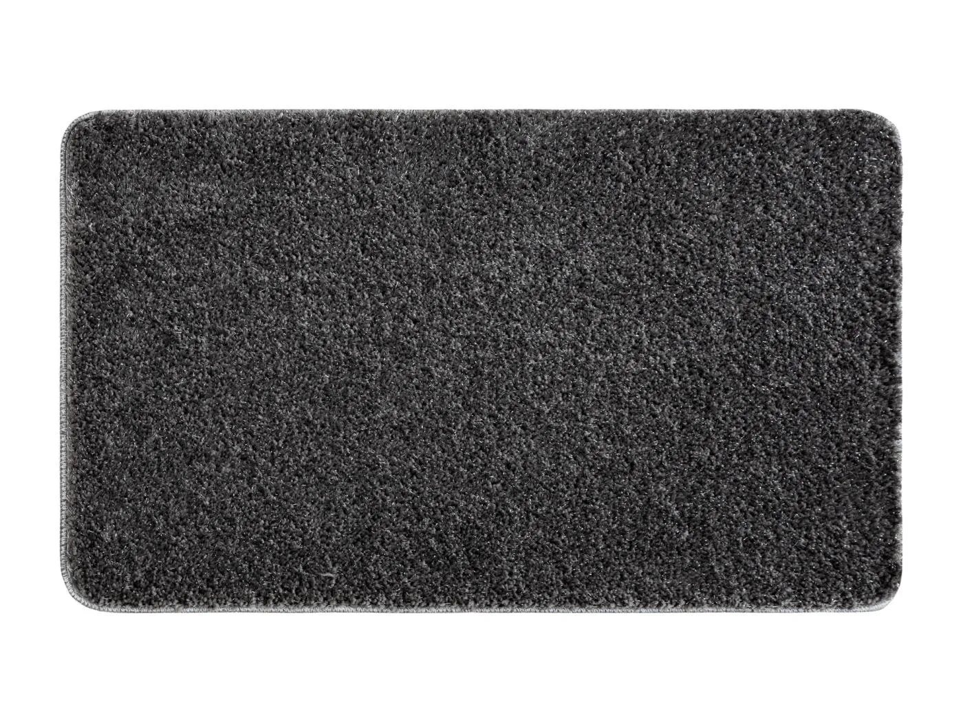 Badteppich SYNERGY, Glamour, rutschfest, weich – lurex grau 50x80 cm