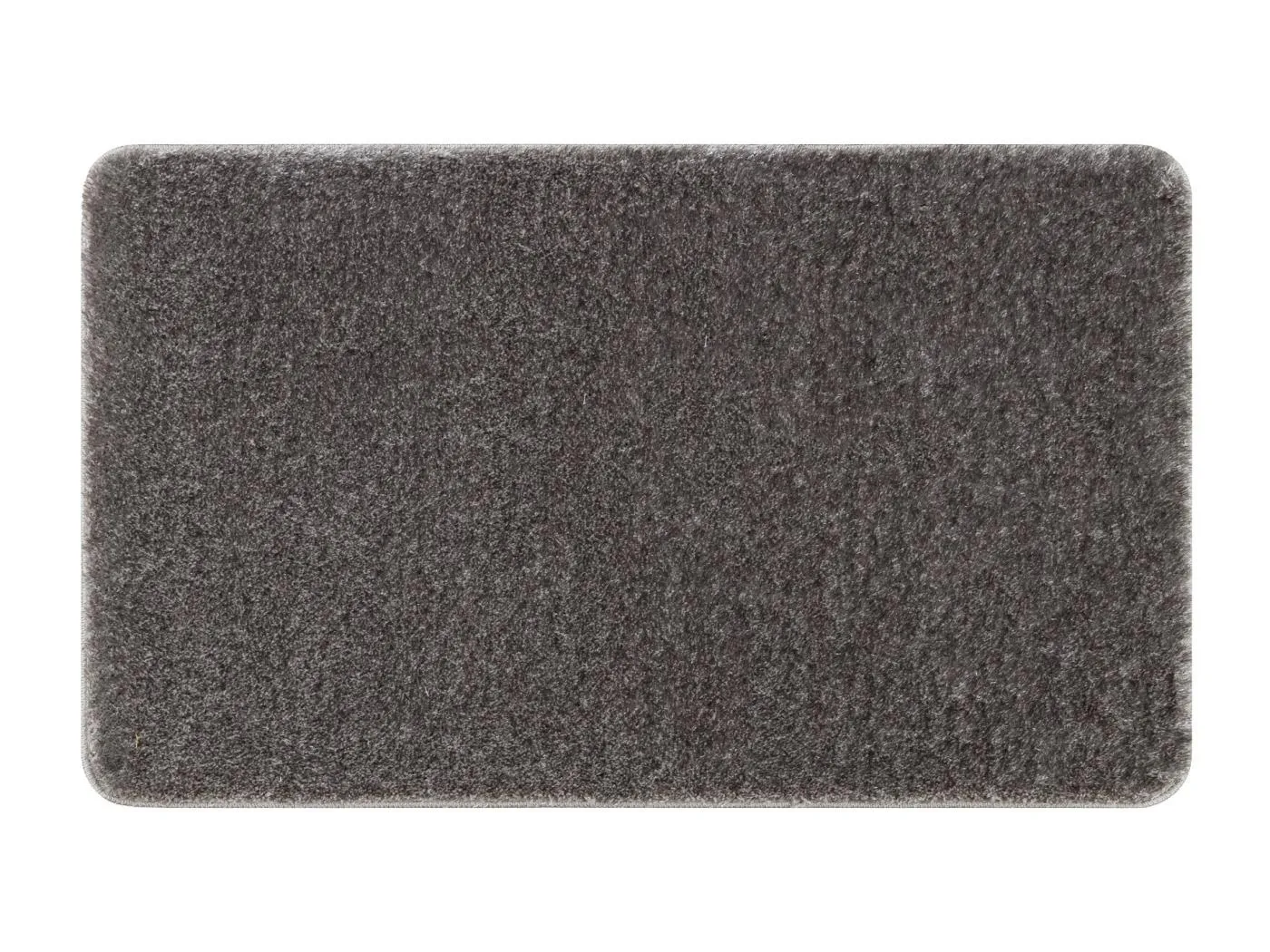 Badteppich SANTA, eben, rutschfest, weich – grau 60x100 cm