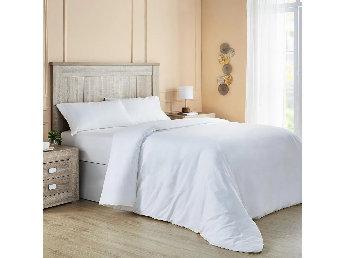 Bettbezug-Set aus 100 % Baumwolle, Fadenzahl 300