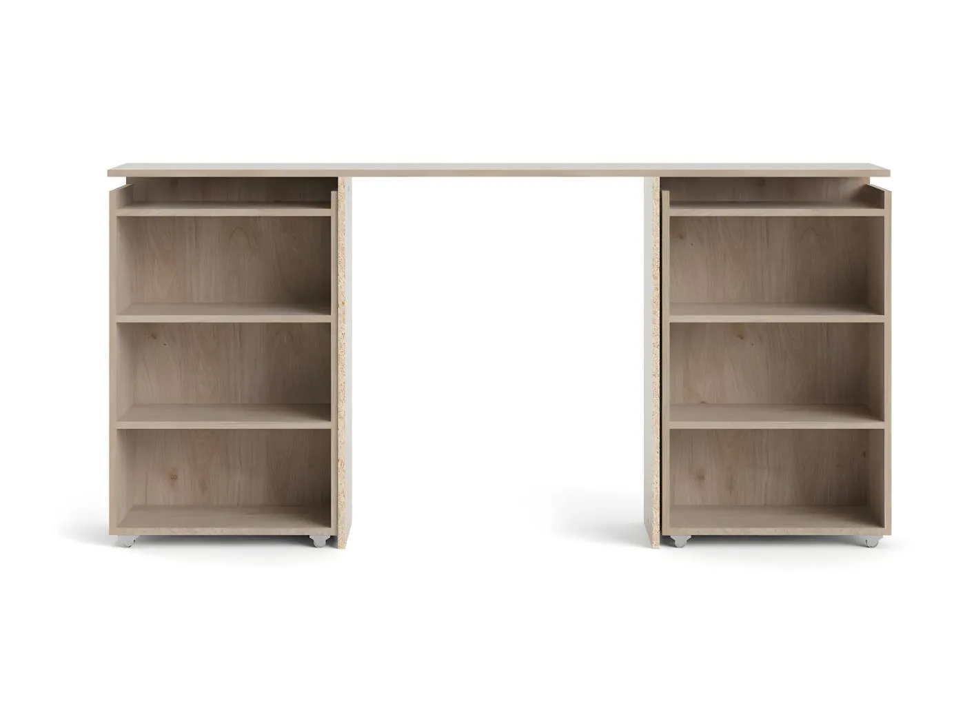 Nada Kopfteil 160 cm 4 Einlegeböden Hickory-Dekor.