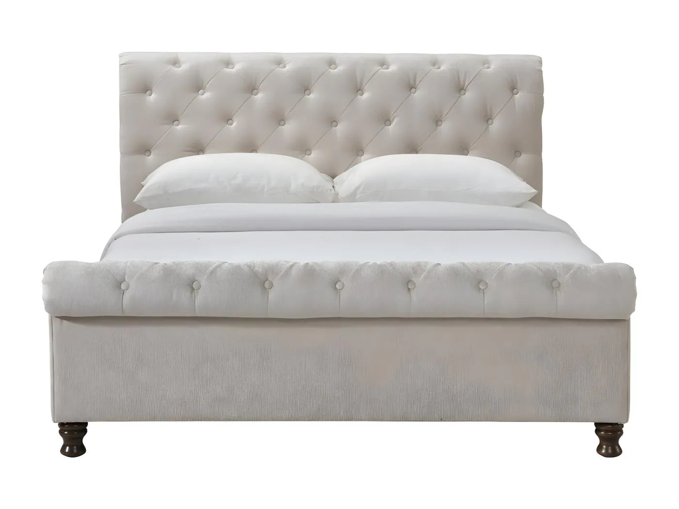 Bett 2 Personen 160 cm x 200 cm Samt RILEY