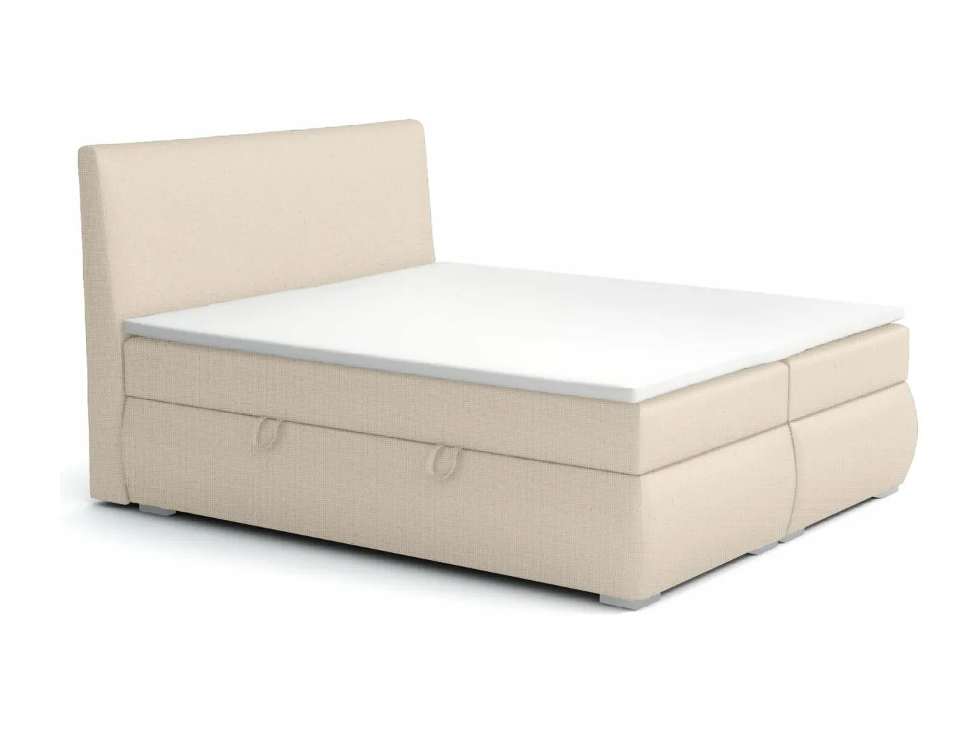 BOXSPRINGBETT mit Bettkästen Buffalo 180x200 cm, Lux 01 (Elfenbein)