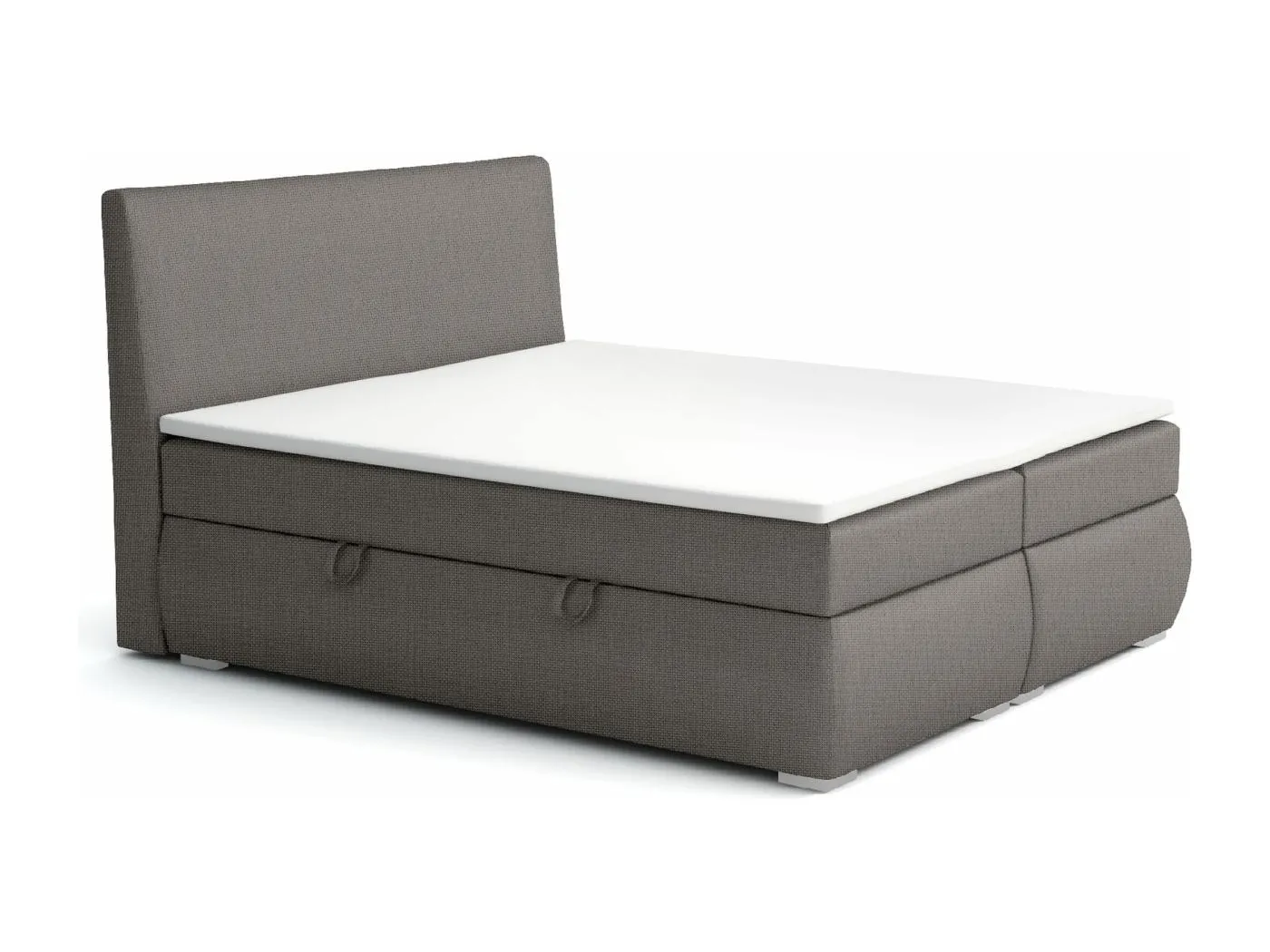 BOXSPRINGBETT mit Bettkästen Buffalo 140x200 cm, Lux 06 (Grau)