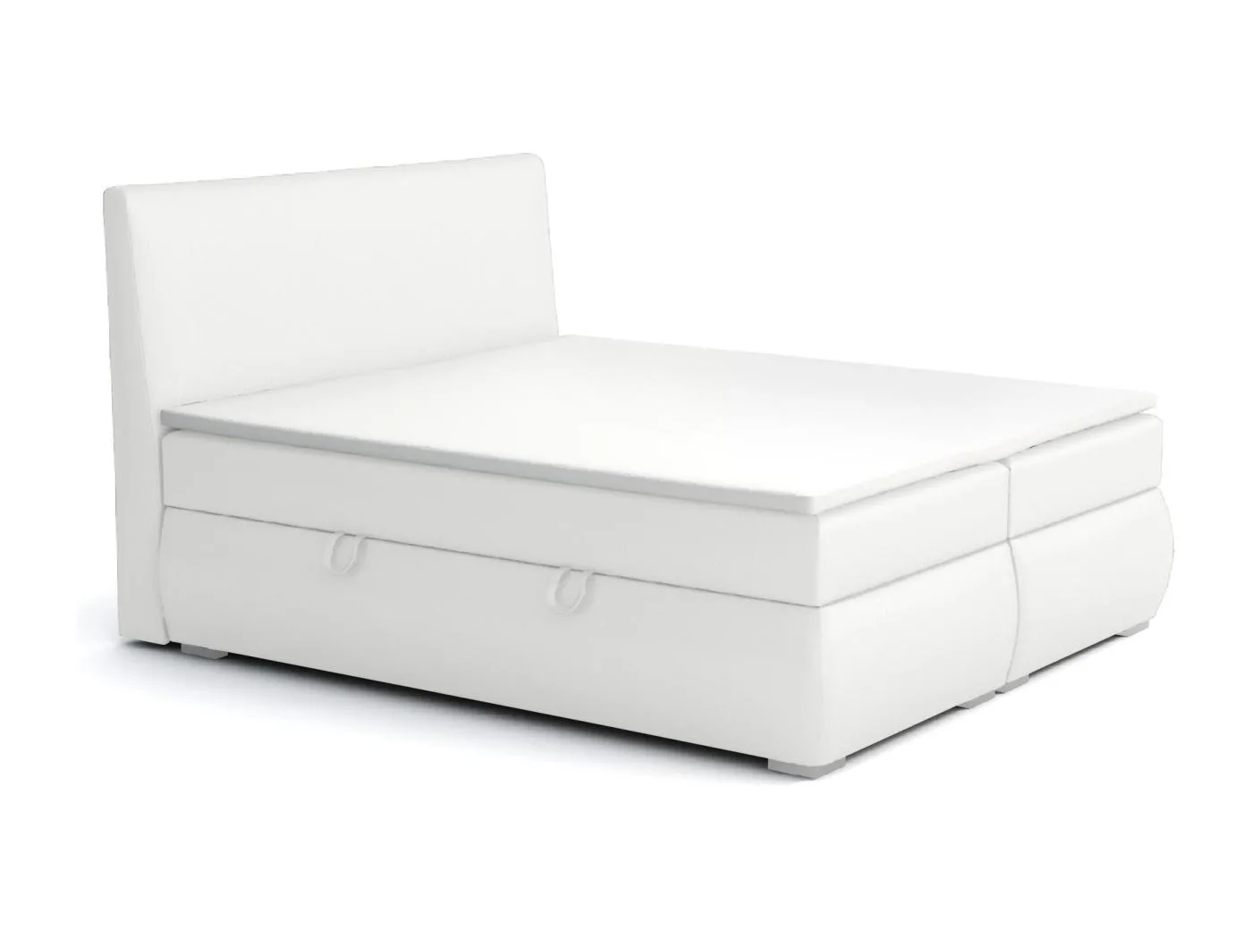 BOXSPRINGBETT mit Bettkästen Buffalo 140x200 cm, Soft 17 (Weiss)