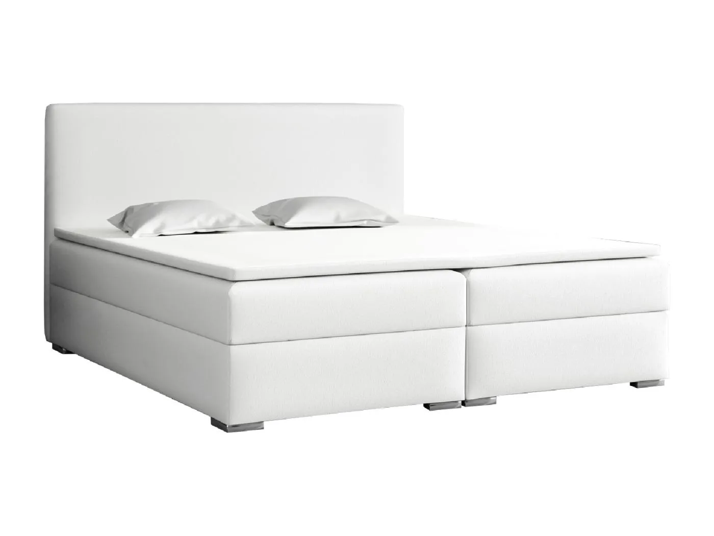 BOXSPRINGBETT mit Topper Soler 200x200 cm, Soft 17 (Weiß)