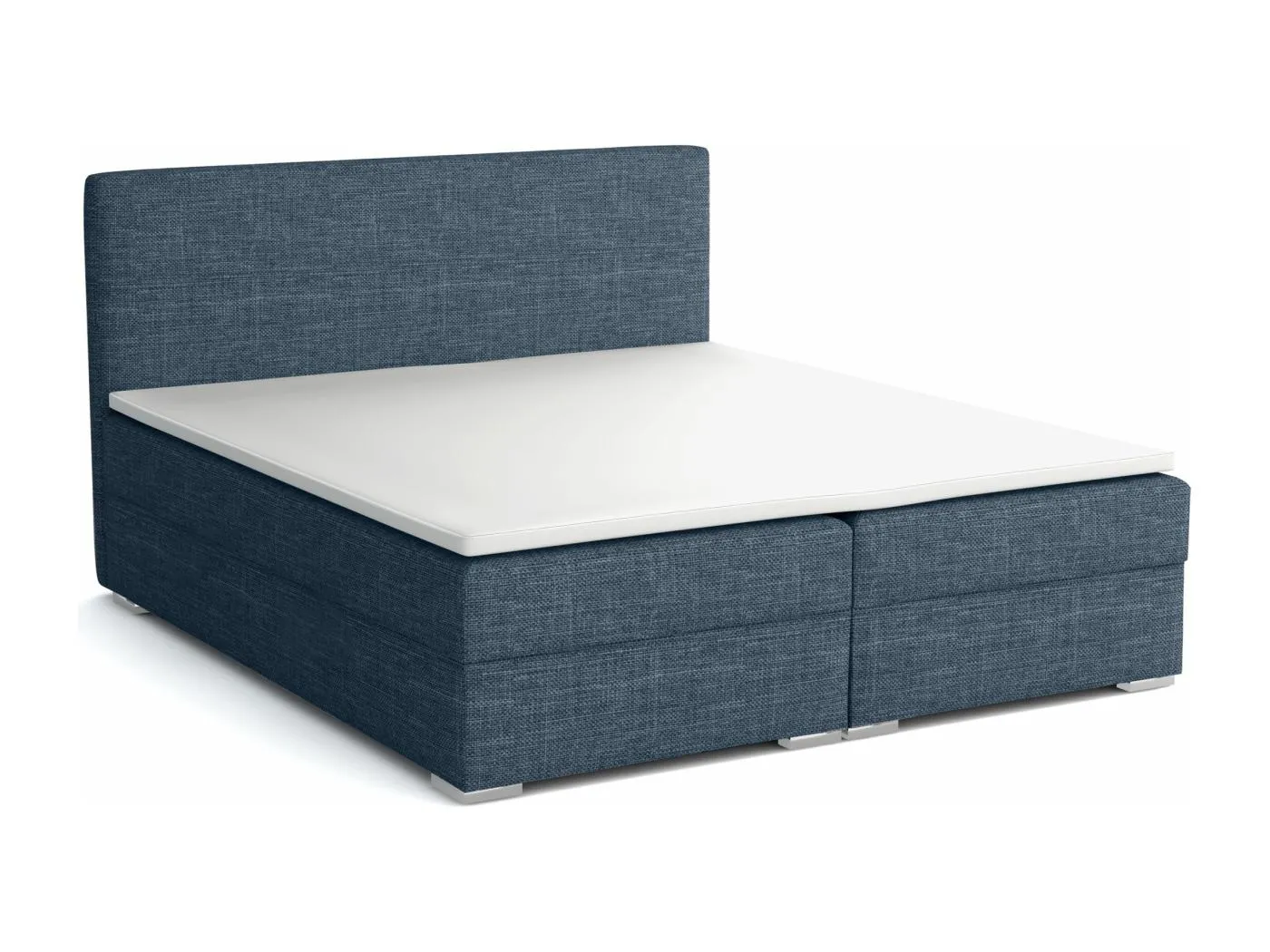BOXSPRINGBETT mit Topper Soler 160x200 cm, Lux 20 (Jeansblau)