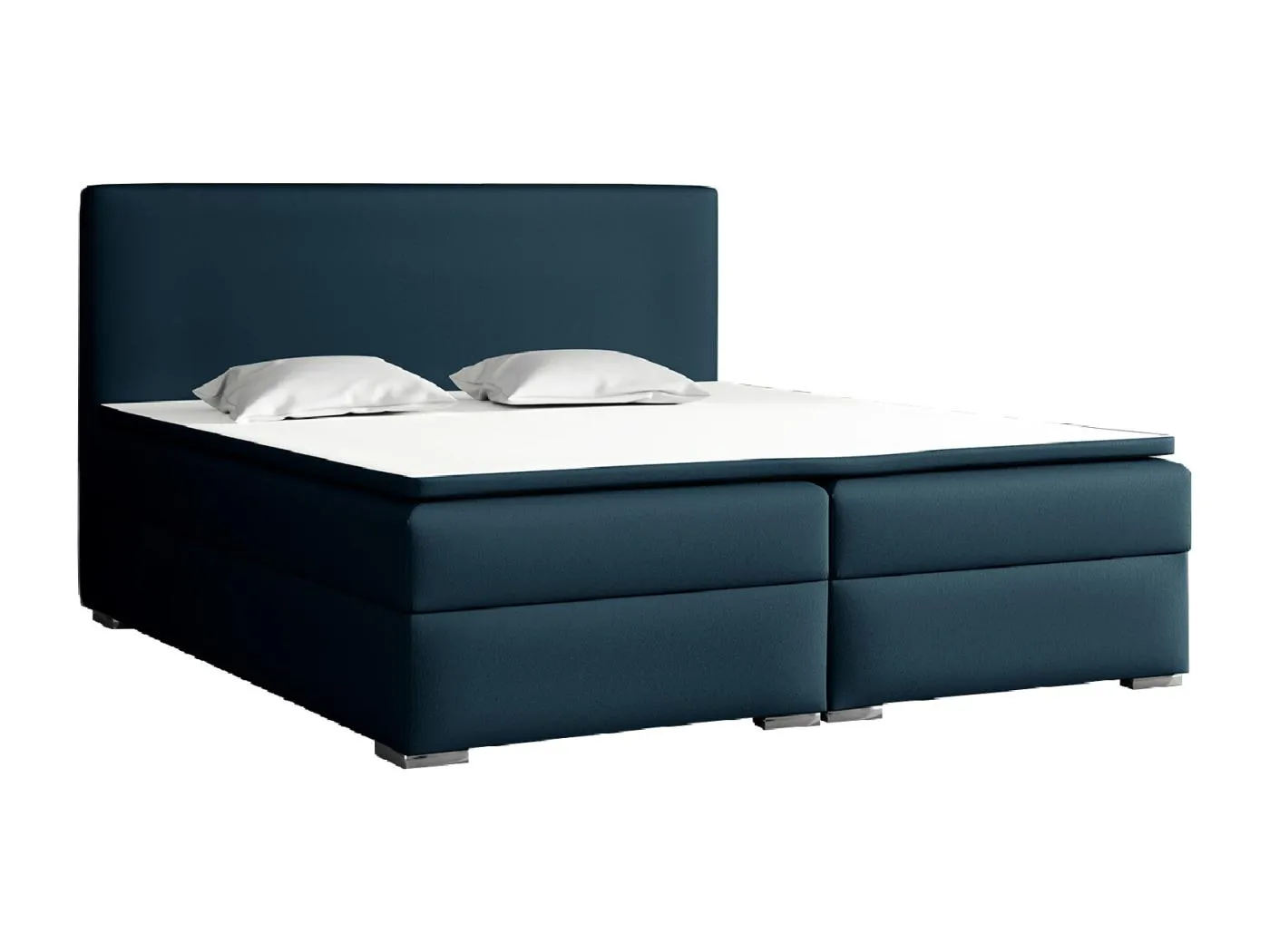 BOXSPRINGBETT mit Topper Soler 160x200 cm, Soft 09 (Dunkelblau)