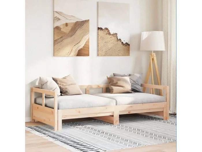 Tagesbett ohne Matratze 80x200 cm Massivholz Kiefer