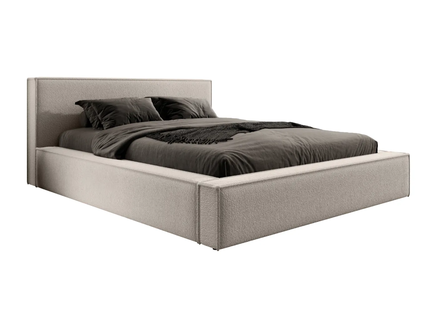 POLSTERBETT mit Bettkasten Salby 140x200 cm, Beige