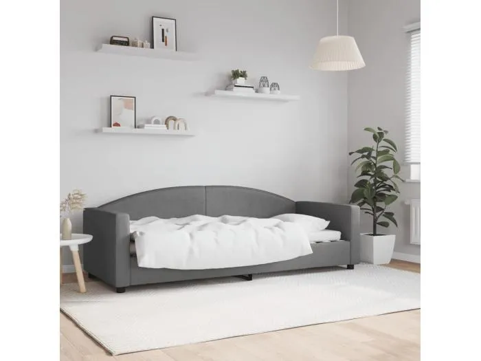 Tagesbett,Sofabett Dunkelgrau 80x200 cm Stoff -gkd68920