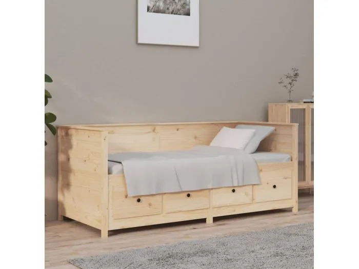 Tagesbett,Sofabett 75x190 cm Massivholz Kiefer -gkd11138