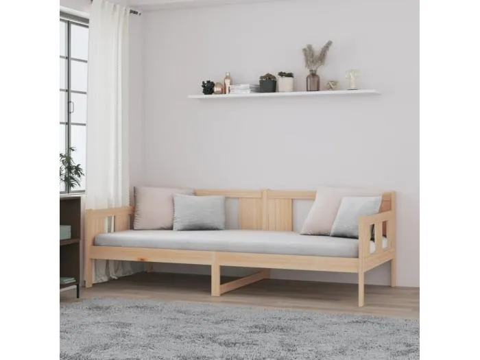 Tagesbett,Sofabett Massivholz Kiefer 90x200 cm -gkd81490