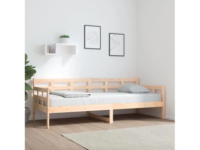 Tagesbett,Sofabett Massivholz Kiefer 80x200 cm -gkd49616