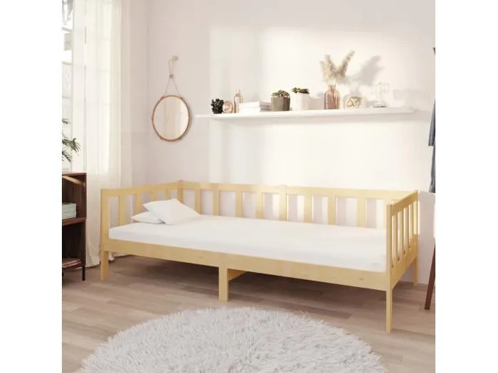 Tagesbett,Sofabett Massivholz Kiefer 90x200 cm -gkd94148