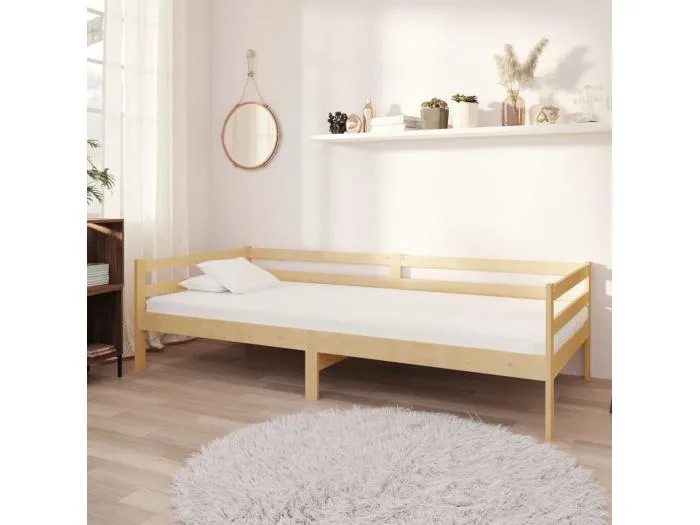 Tagesbett,Sofabett mit Matratze 90x200 cm Kiefer Massivholz -gkd53690