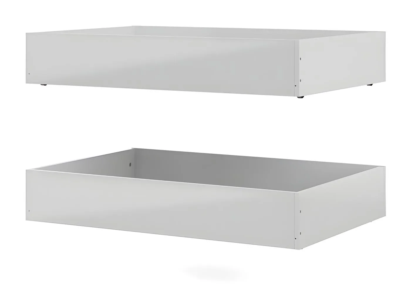 Nada Bett 2 Bettschubladen breite 99 cm, weiss hochglanz.