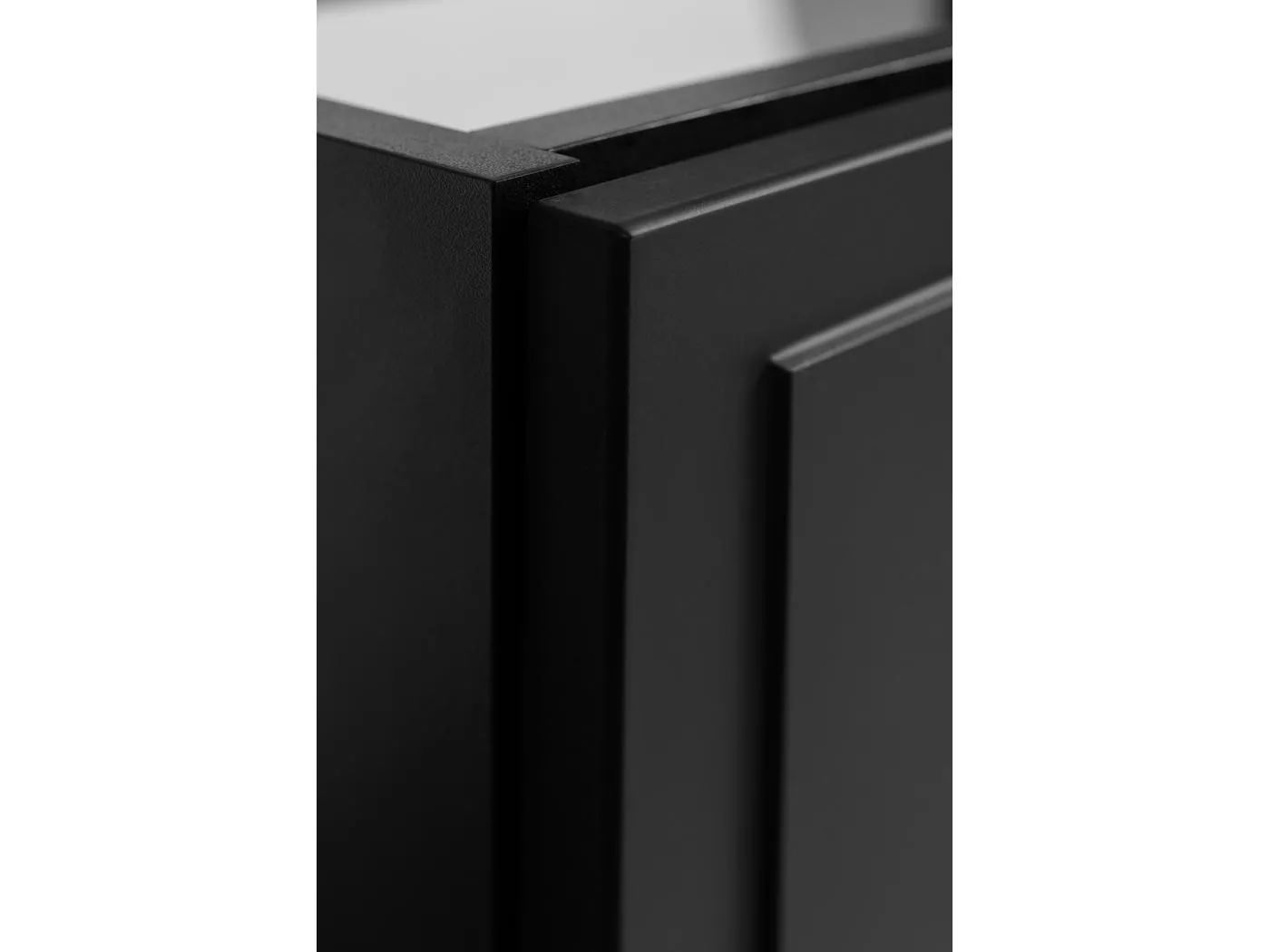 Waschtischunterschrank im klassischen Stil, schwarz, 120 (2 x 60) x 57 x 46 cm