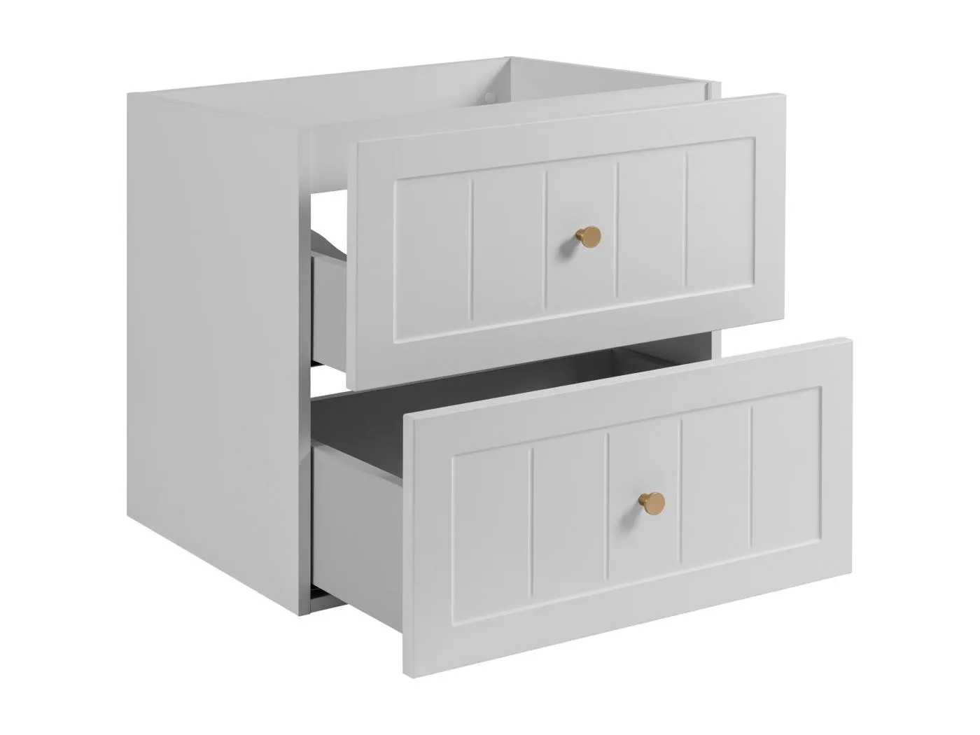 Waschtischunterschrank im klassischen Stil, weiß, 60 x 57 x 46 cm