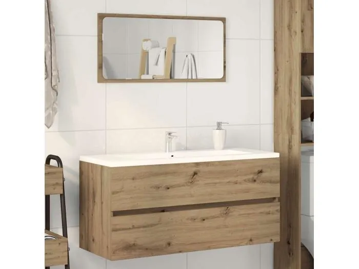 Waschbeckenschrank Artisan-Eiche 100x38,5x45 cm Holzwerkstoff