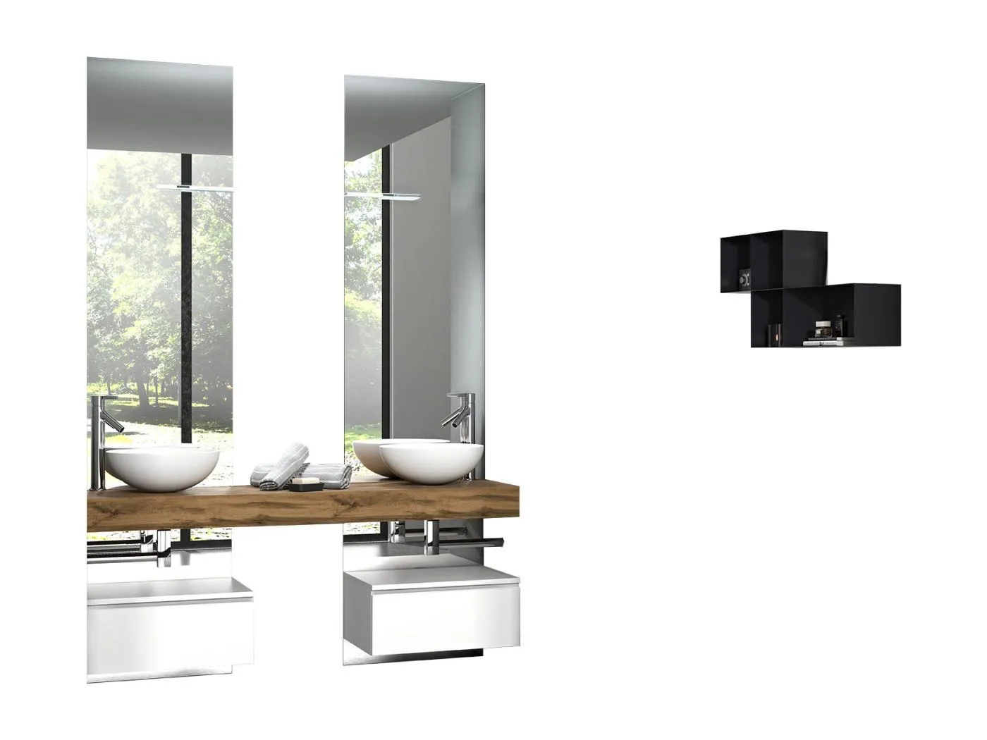 Zusammensetzung 7 Stückee ASTRA Eiche / weiß