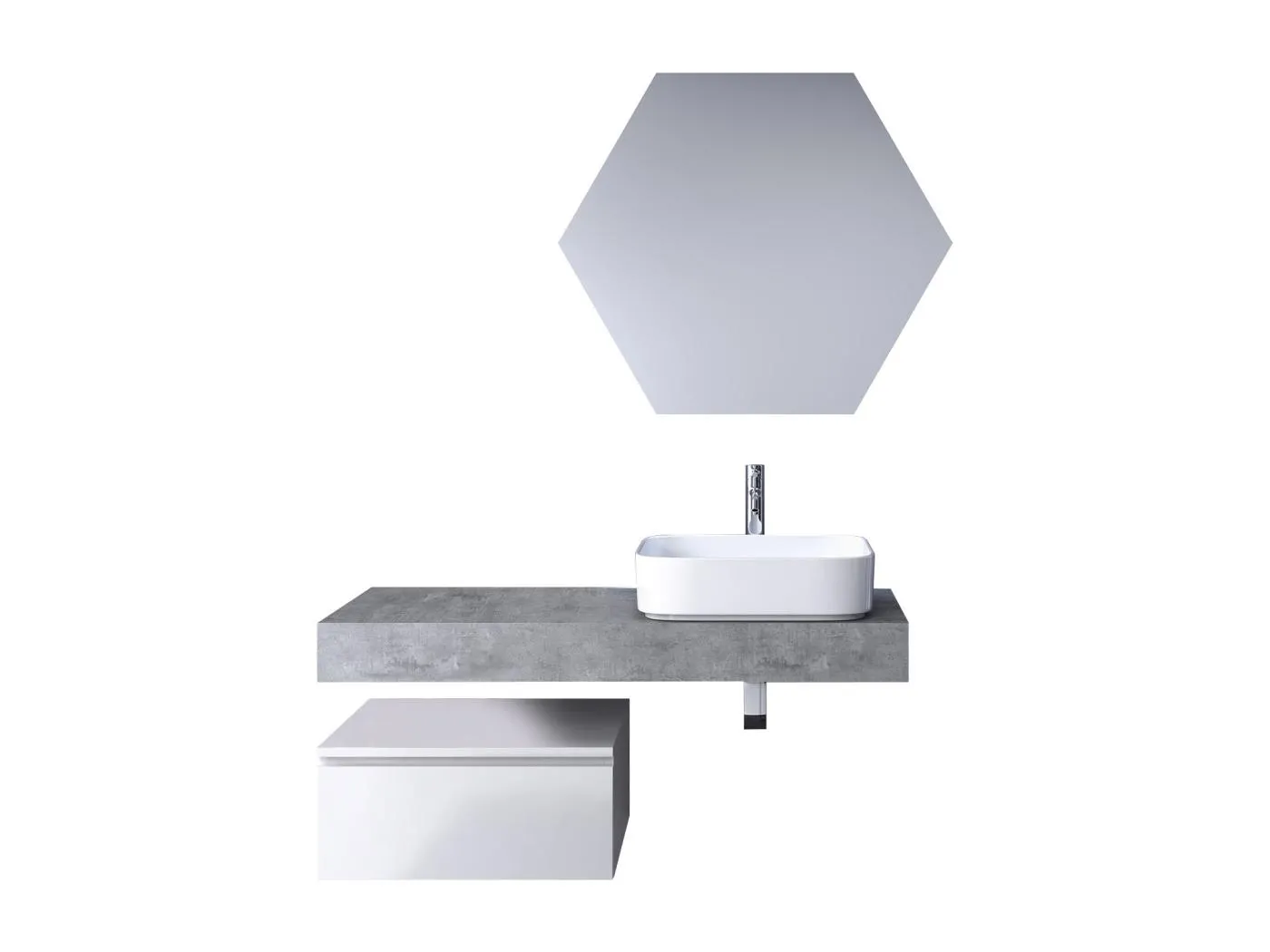 Zusammensetzung 4 Stücke ASTRA Zement / Weiß