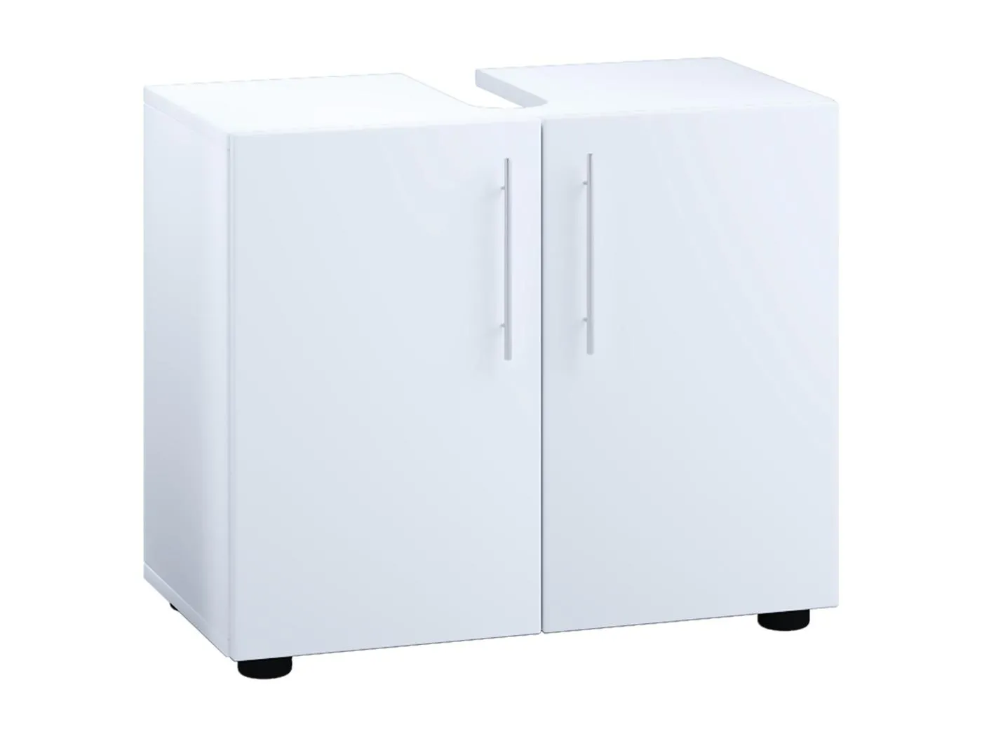 Holz Badmöbel Badunterschrank Flandu ll Drehtüren