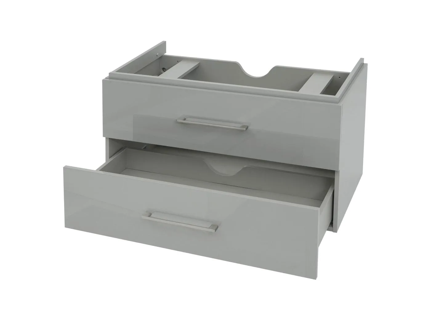 Premium Waschbeckenunterschrank MCW-D16, Grau