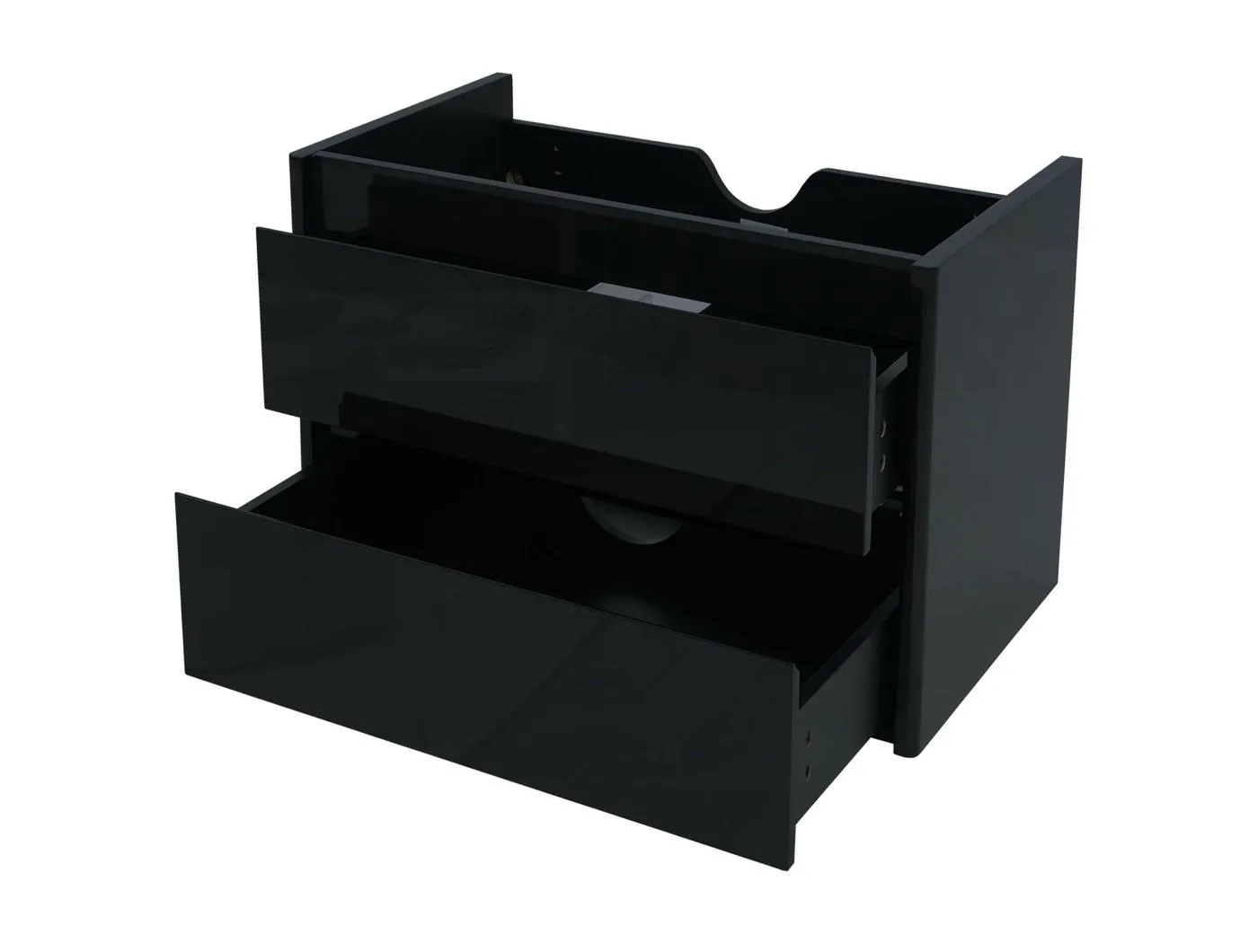 Waschbeckenunterschrank MCW-B19, Schwarz